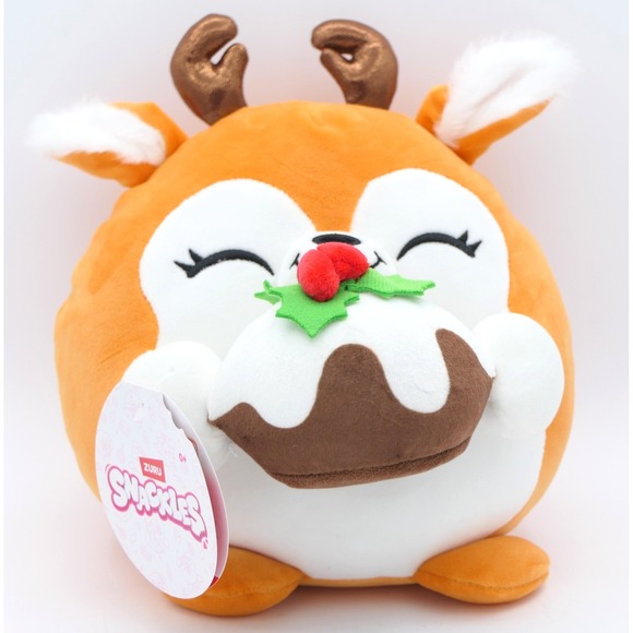 Zuru Other - Zuru Snackles Frosty The Elk Holding a Dessert 8" Plush Toy Collectible w/ Tag